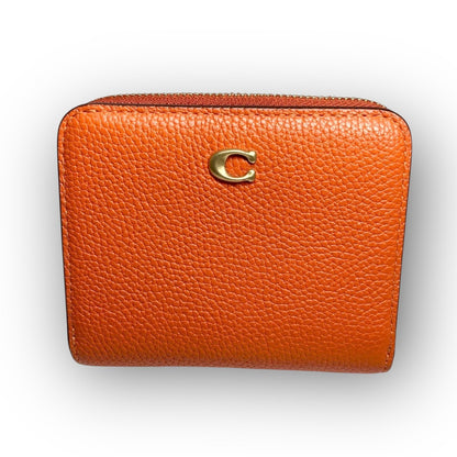 ３３ COACH コーチ 二つ折り財布 ミニ財布 オレンジ
