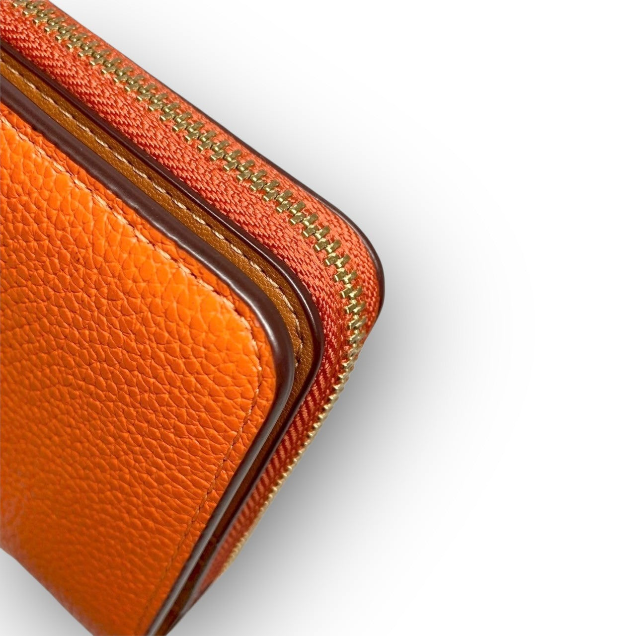３３ COACH コーチ 二つ折り財布 ミニ財布 オレンジ