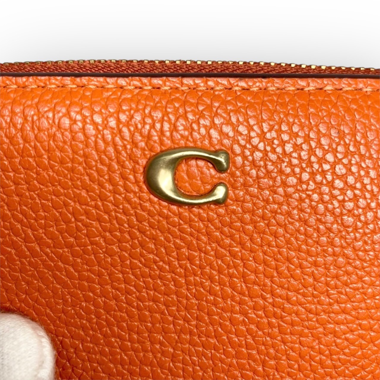 ３３ COACH コーチ 二つ折り財布 ミニ財布 オレンジ