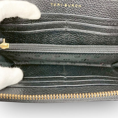３４ TORY BURCH トリーバーチ 長財布 ラウンドファスナー ブラック