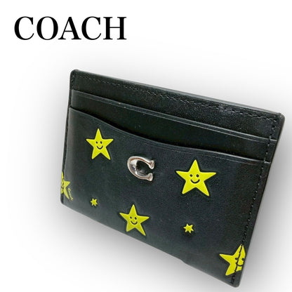 ３６ COACH コーチ カードケース スター ブラック