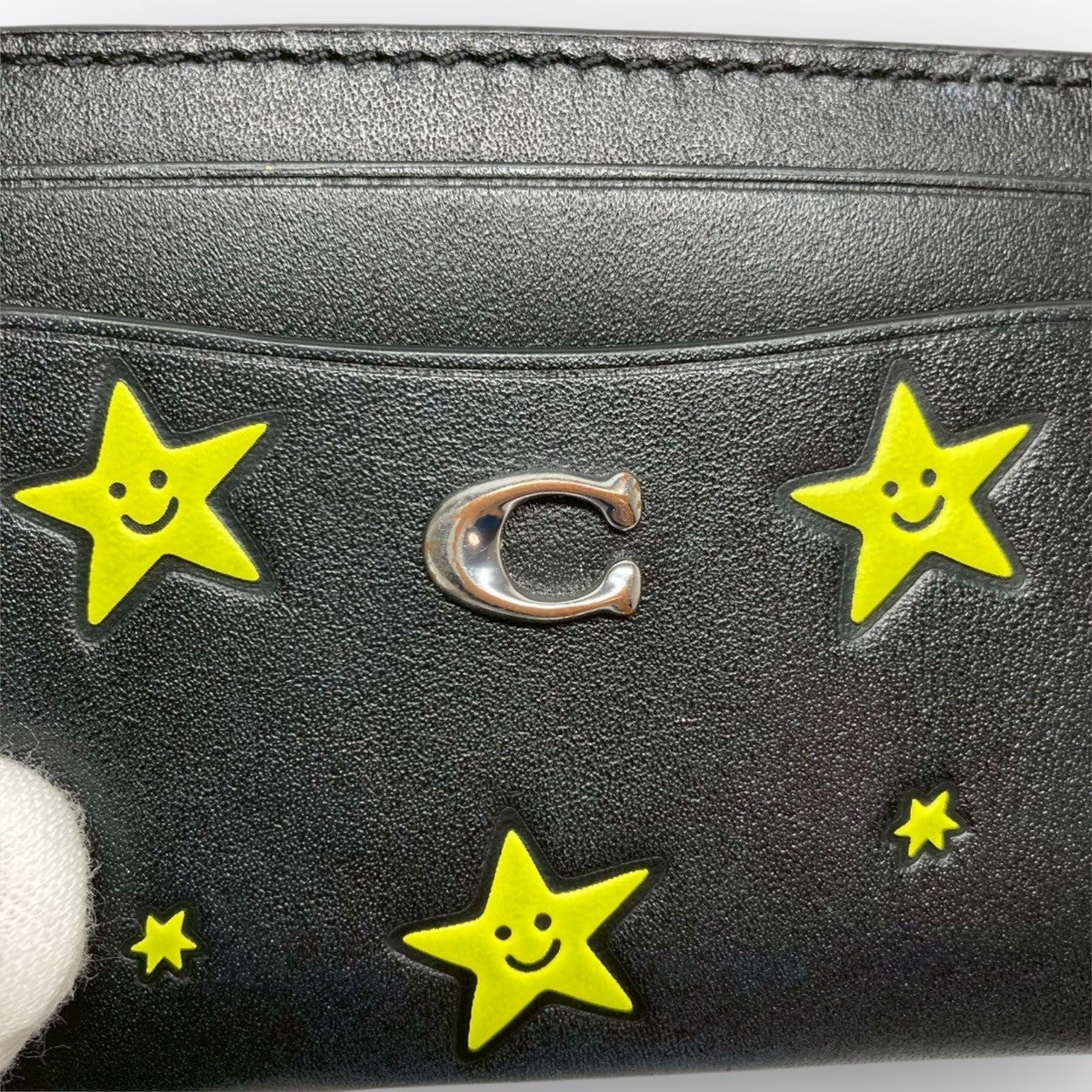 ３６ COACH コーチ カードケース スター ブラック