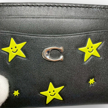 ３６ COACH コーチ カードケース スター ブラック