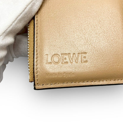 ４２ LOEWE ロエベ 三つ折り財布 レザー グレー