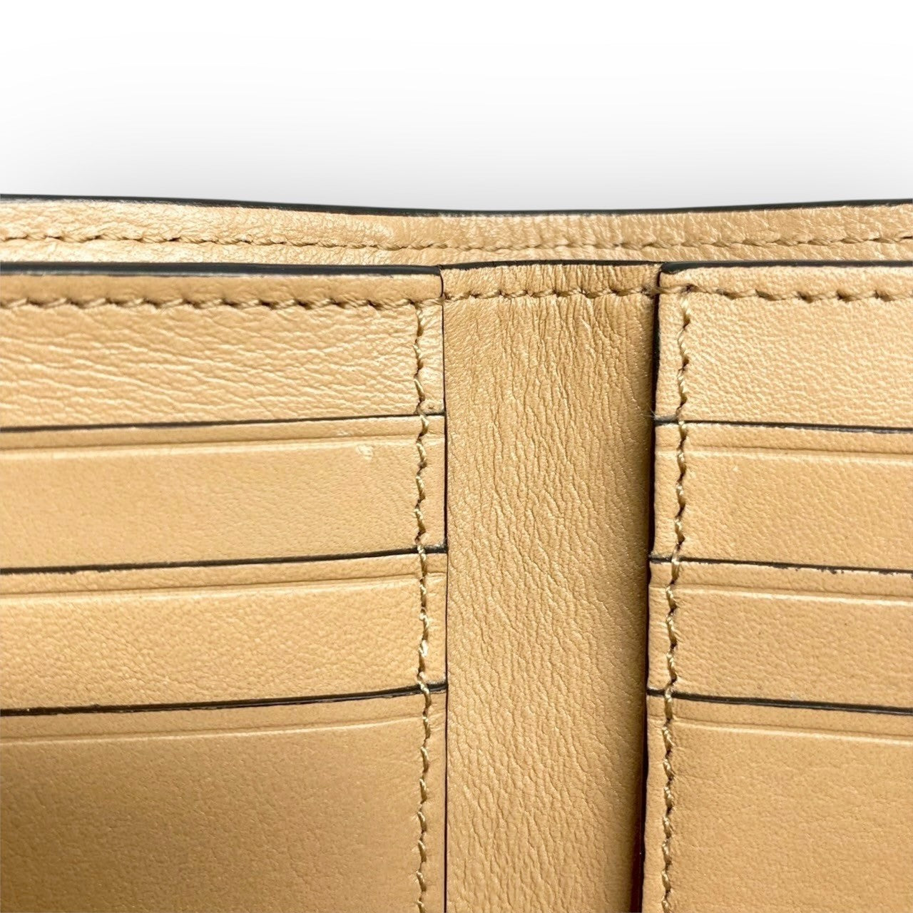 ４２ LOEWE ロエベ 三つ折り財布 レザー グレー