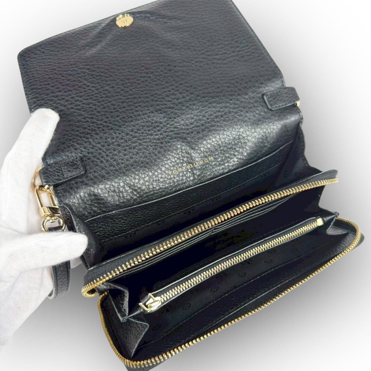 ５７ Tory Burch トリーバーチ ショルダーバッグ 2WAYバッグ 財布 ブラック