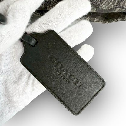 ５８ COACH コーチ ショルダーバッグ シグネチャー グレー×ブラック