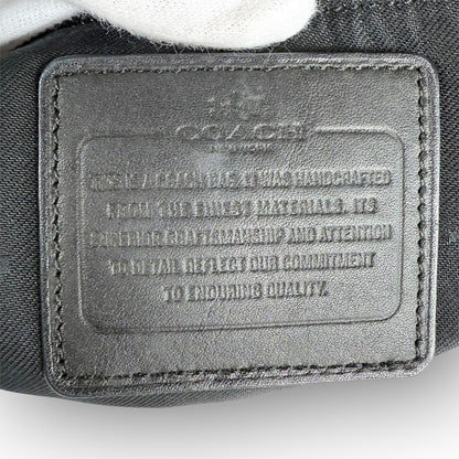 ５８ COACH コーチ ショルダーバッグ シグネチャー グレー×ブラック