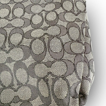 ５８ COACH コーチ ショルダーバッグ シグネチャー グレー×ブラック