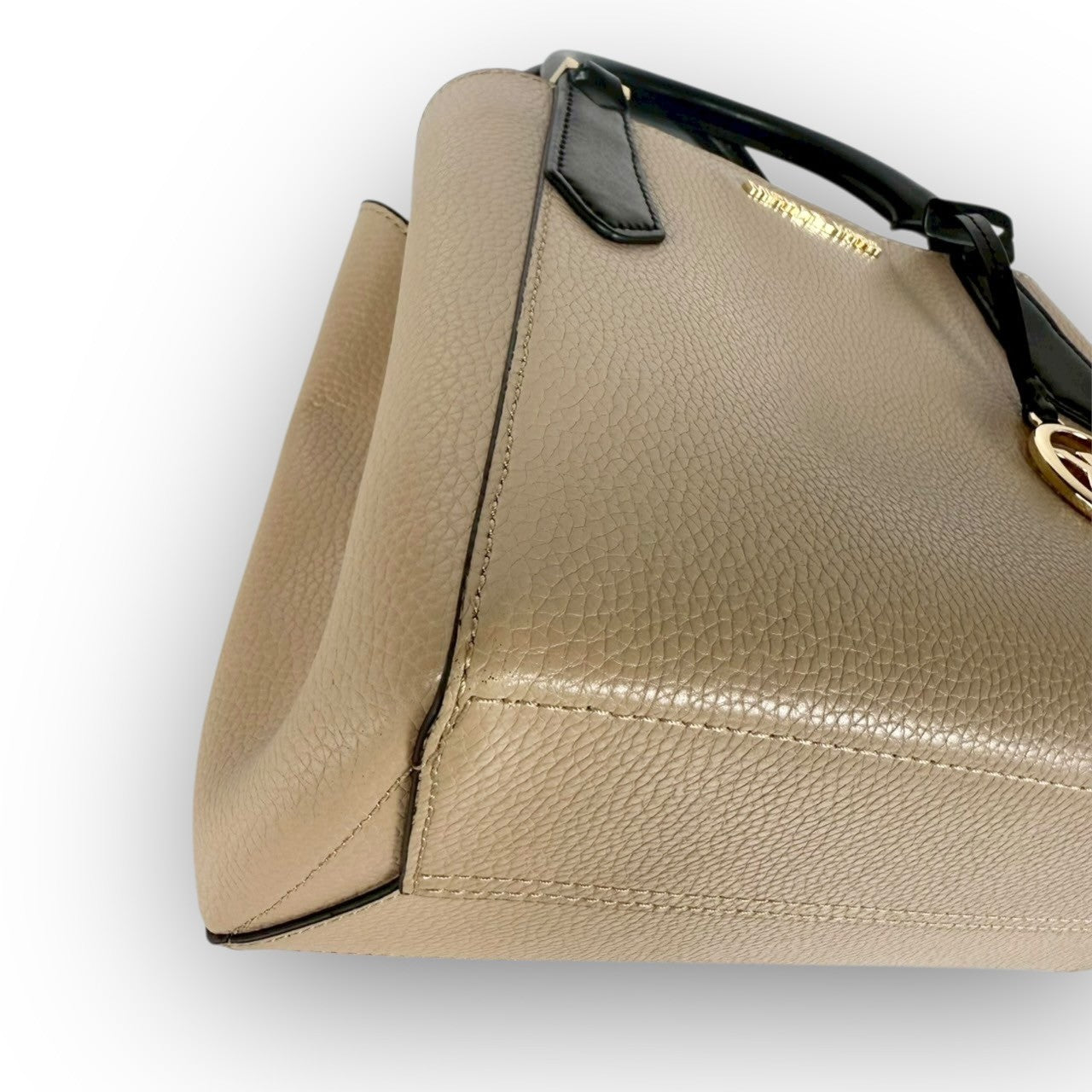 ５９ MICHAEL KORS マイケルコース 2Way ハンドバッグ ショルダーバッグ  ベージュ×ブラック