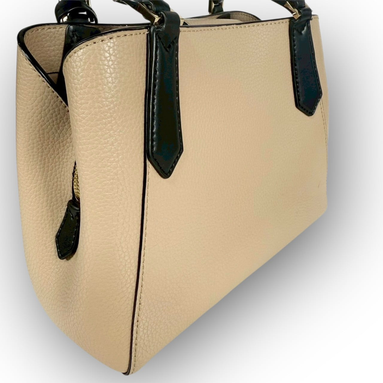 ５９ MICHAEL KORS マイケルコース 2Way ハンドバッグ ショルダーバッグ  ベージュ×ブラック