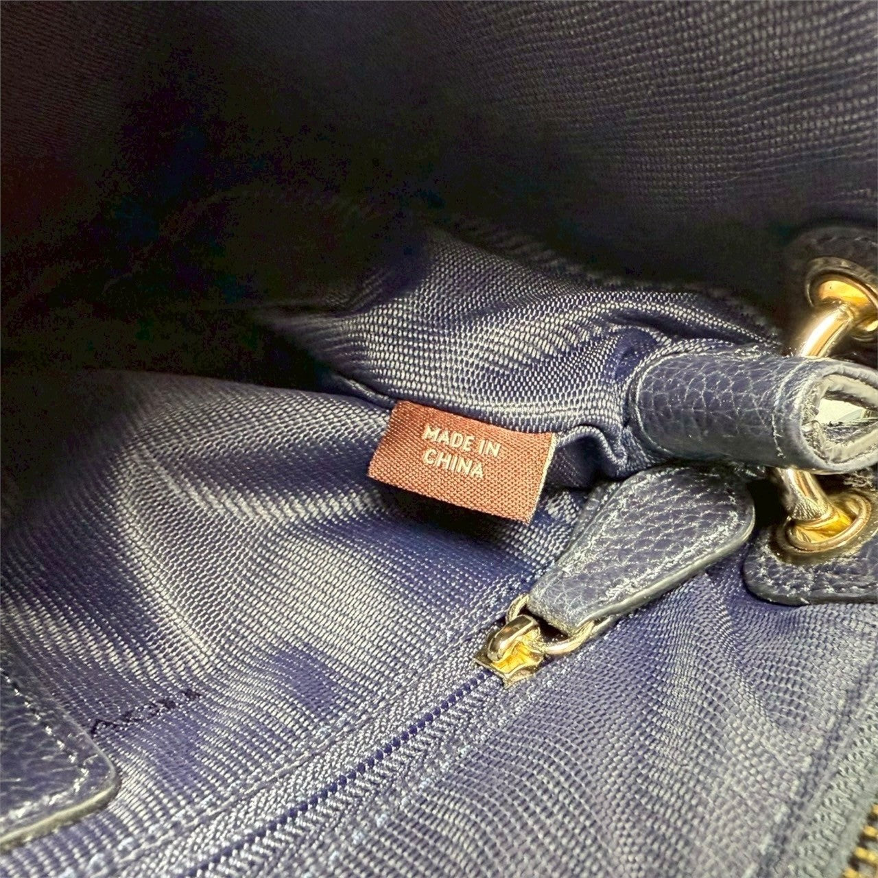 ６１COACH コーチ 2wayバッグ ハンドバッグ ショルダーバッグ ネイビー レザー