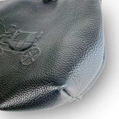 ６１COACH コーチ 2wayバッグ ハンドバッグ ショルダーバッグ ネイビー レザー