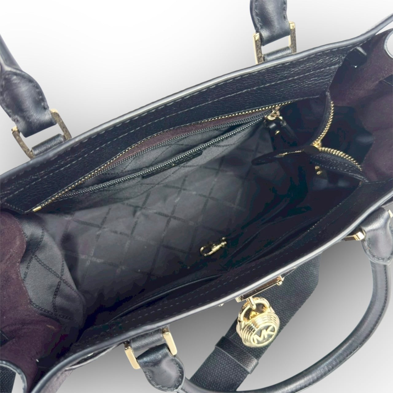 ６６ MICHAEL KORS マイケルコース 2Way ハンドバッグ ショルダーバッグ ブラック