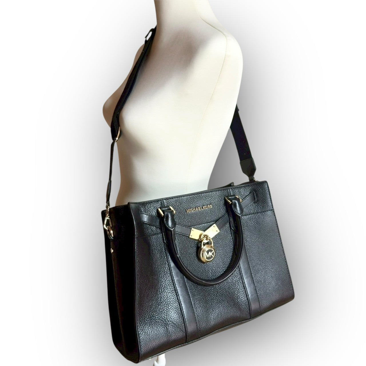 ６６ MICHAEL KORS マイケルコース 2Way ハンドバッグ ショルダーバッグ ブラック