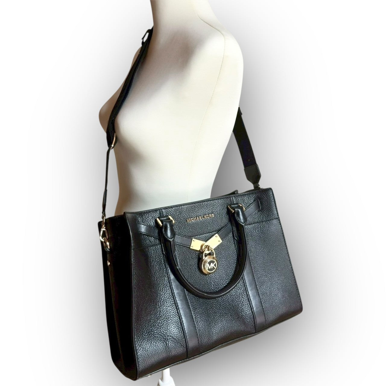６６ MICHAEL KORS マイケルコース 2Way ハンドバッグ ショルダーバッグ ブラック