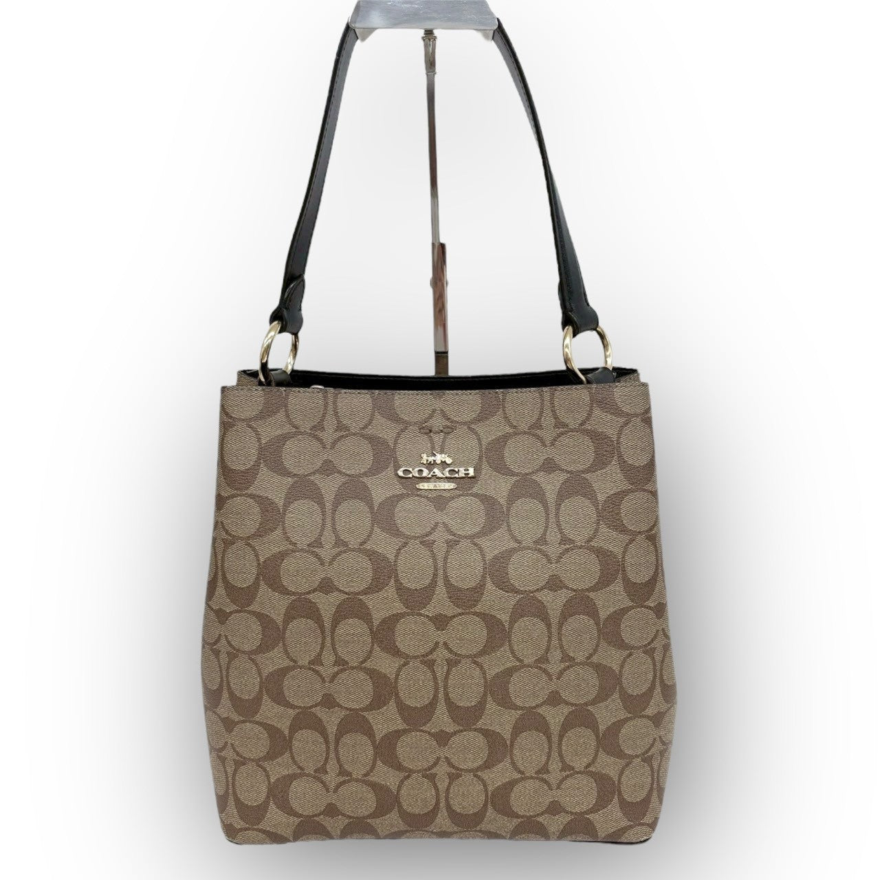 ７０ COACH コーチ トートバッグ シグネチャー ブラウン
