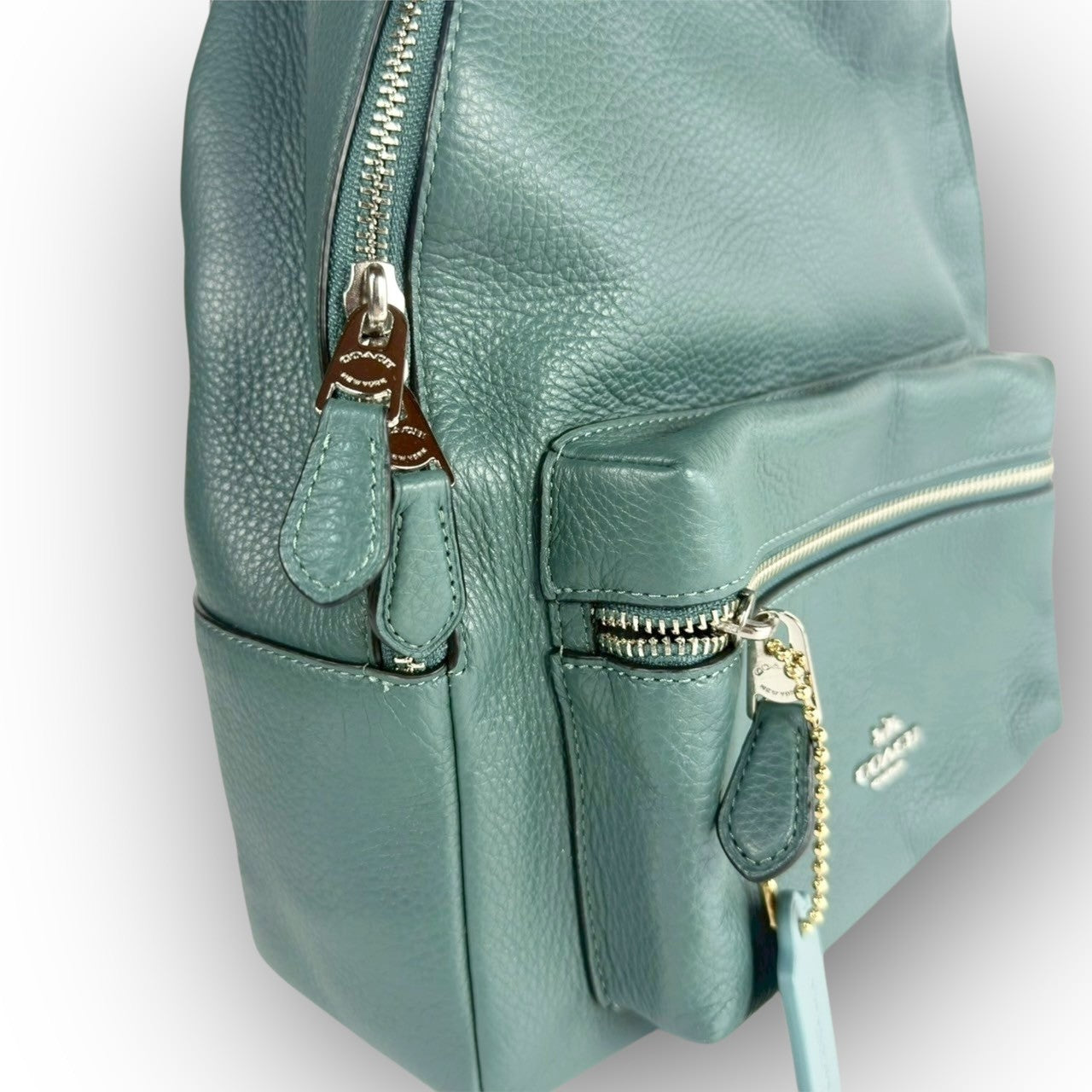７１ COACH コーチ リュック グリーン ×ブラック M1980 30550 カード付き