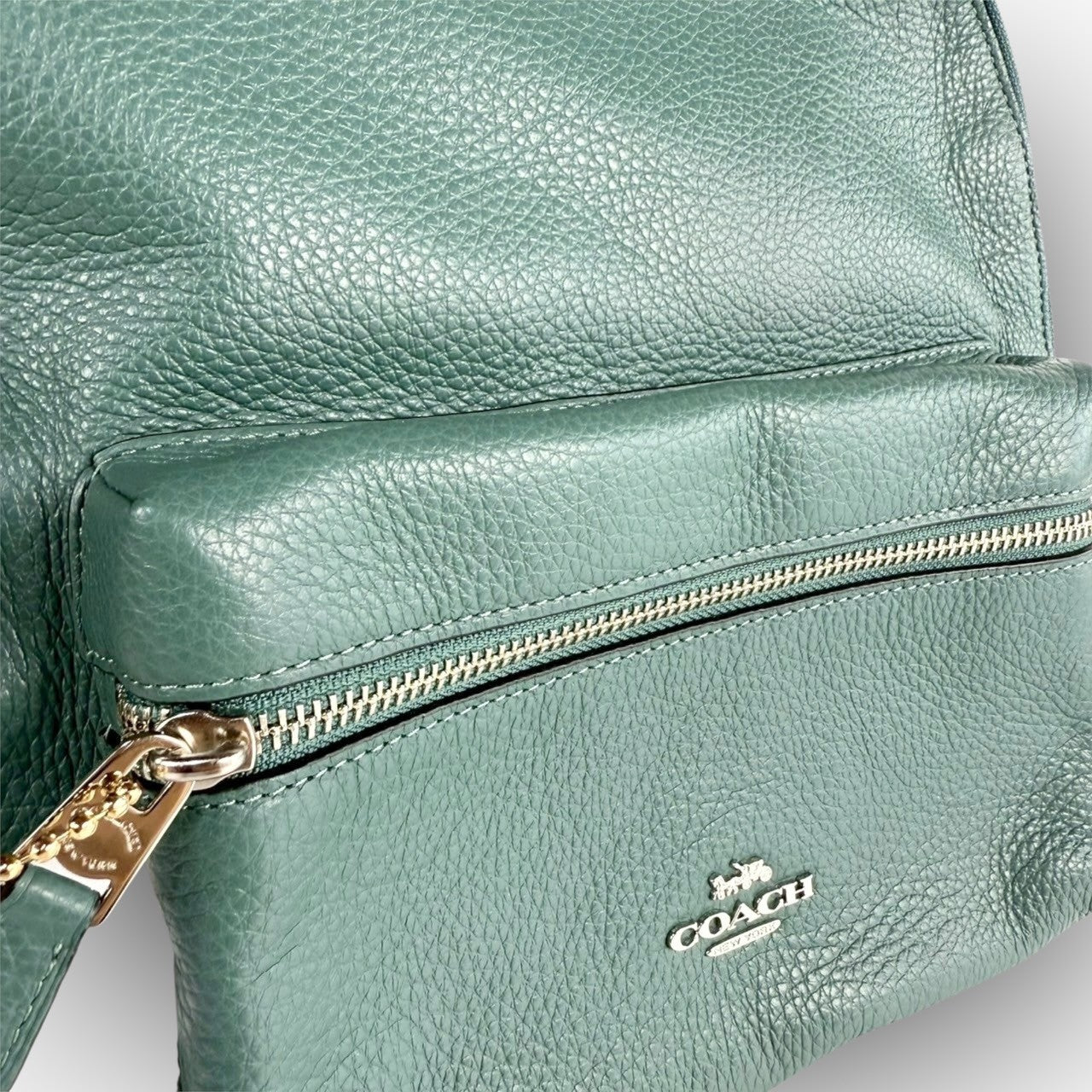 ７１ COACH コーチ リュック グリーン ×ブラック M1980 30550 カード付き