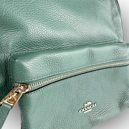 ７１ COACH コーチ リュック グリーン ×ブラック M1980 30550 カード付き