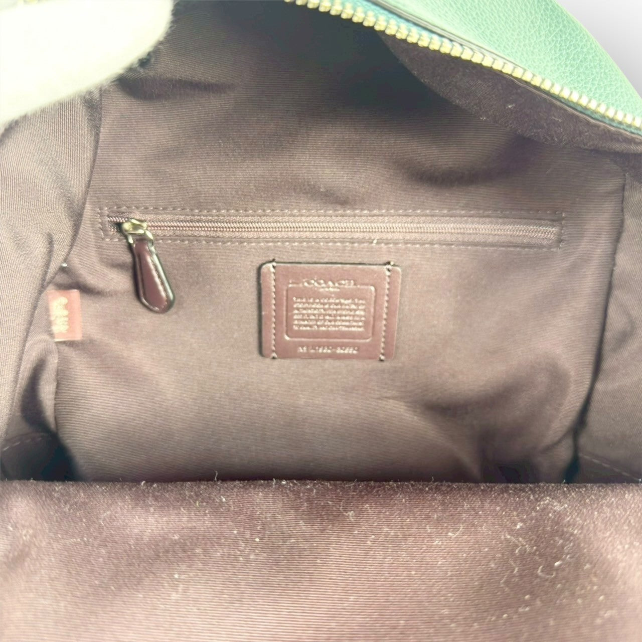 ７１ COACH コーチ リュック グリーン ×ブラック M1980 30550 カード付き