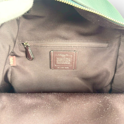 ７１ COACH コーチ リュック グリーン ×ブラック M1980 30550 カード付き
