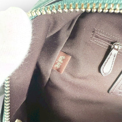 ７１ COACH コーチ リュック グリーン ×ブラック M1980 30550 カード付き