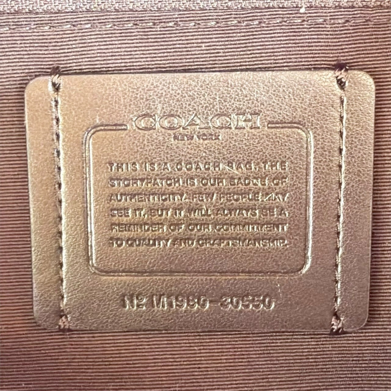 ７１ COACH コーチ リュック グリーン ×ブラック M1980 30550 カード付き