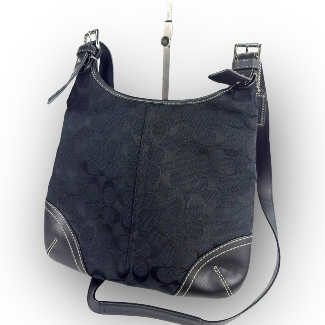 ７２ COACH コーチ ショルダーバッグ シグネチャー ブラック  M0785-F11193