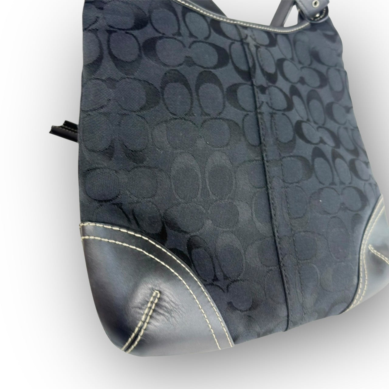 ７２ COACH コーチ ショルダーバッグ シグネチャー ブラック  M0785-F11193