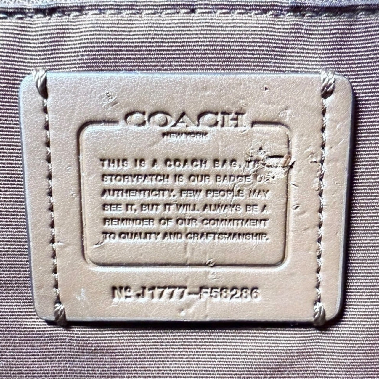 ７６ COACH コーチ トートバッグ シグネチャー ブラウン J17777 F58286