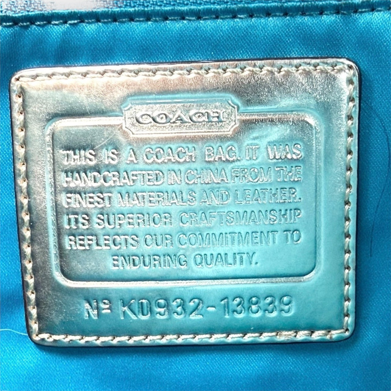 ７８ COACH コーチ トートバッグ 大容量  ポビー マルチカラー K0932 13839
