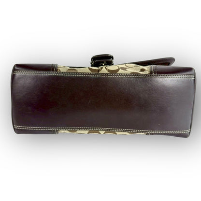 ８３ COACH コーチ トートバッグ シグネチャー×レザー