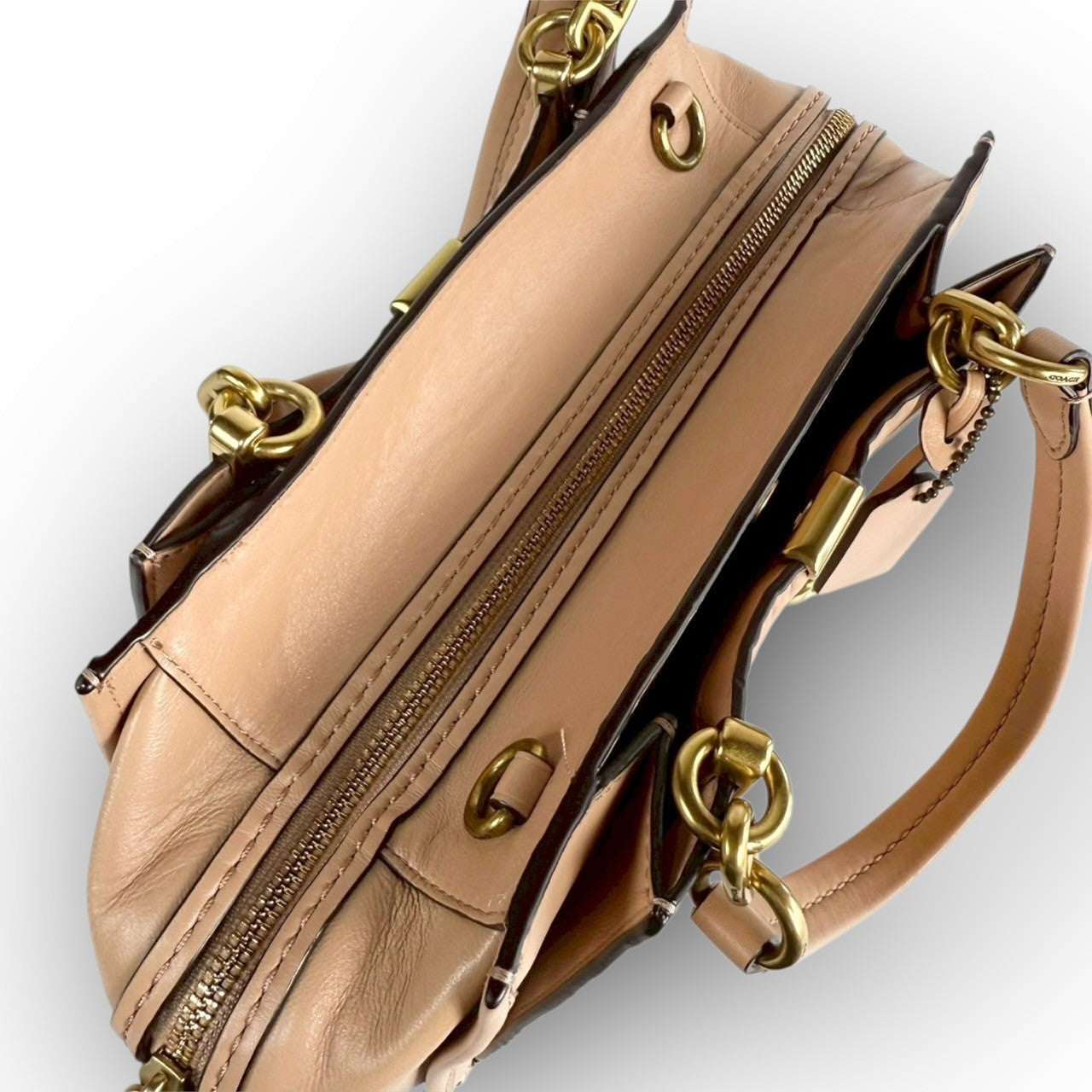 ８５ COACH コーチ ハンドバッグ サーモンピンク  K1880 68814