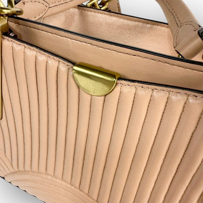 ８５ COACH コーチ ハンドバッグ サーモンピンク  K1880 68814