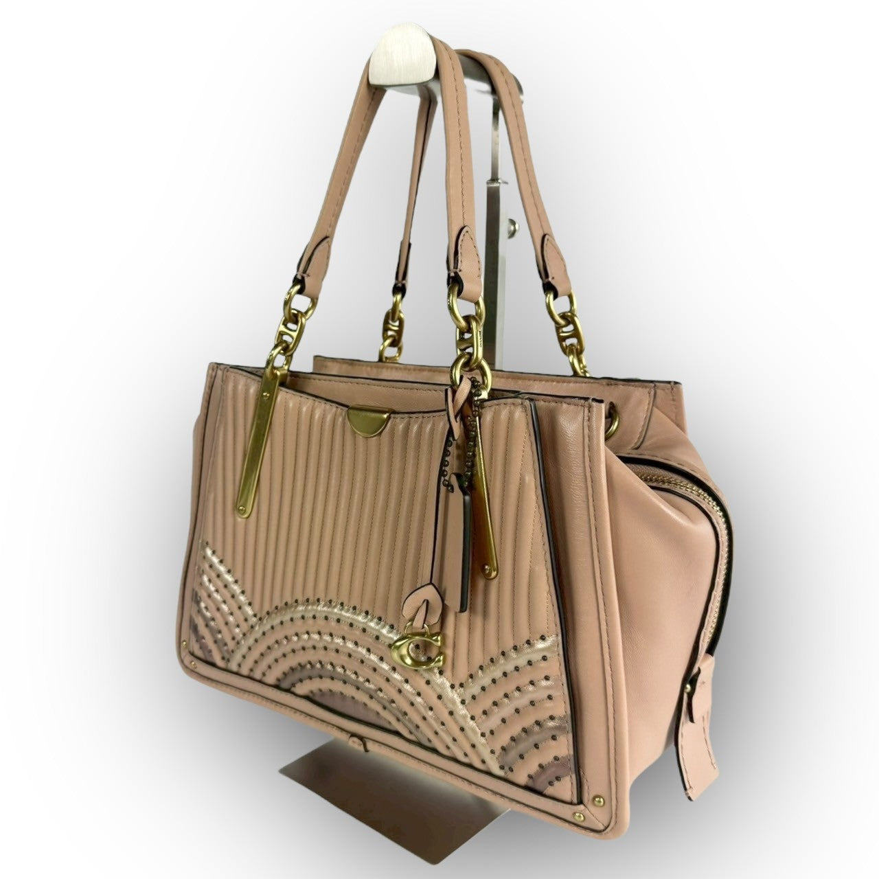 ８５ COACH コーチ ハンドバッグ サーモンピンク  K1880 68814