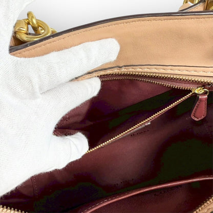 ８５ COACH コーチ ハンドバッグ サーモンピンク  K1880 68814