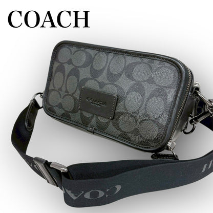 ８６ COACH コーチ クロスボディ ミニショルダーバッグ ユニセックス ブラック