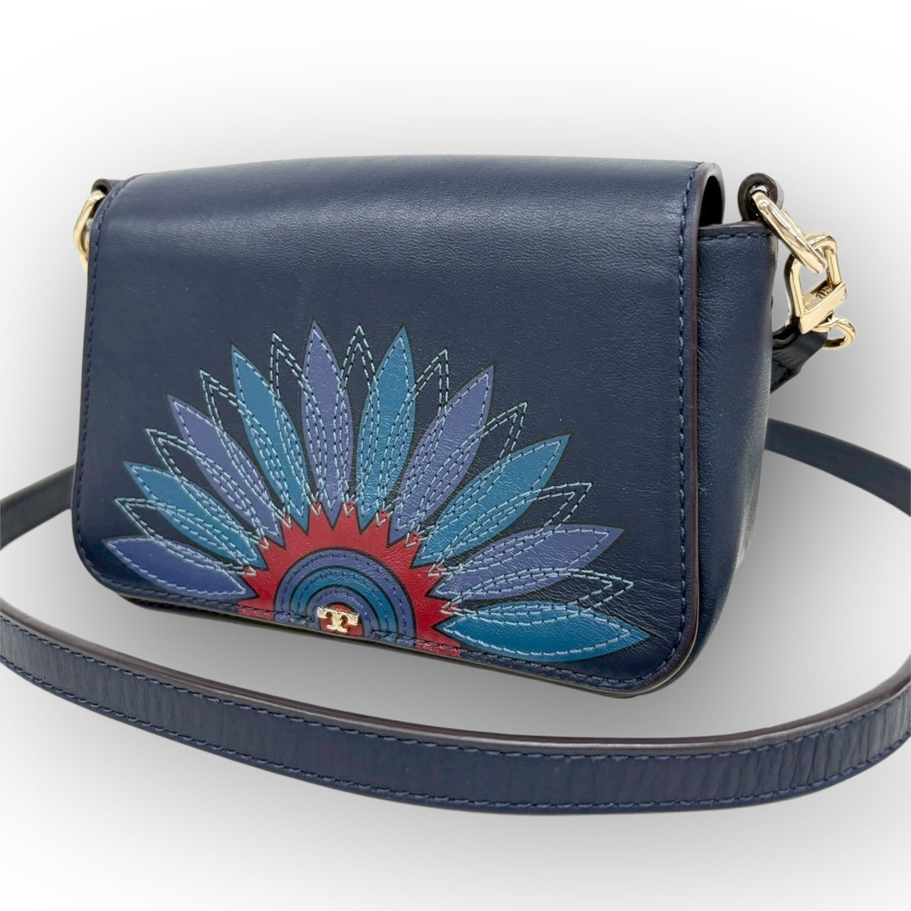 ８８ TORY BURCH トリーバーチ ミニショルダーバッグ ネイビー