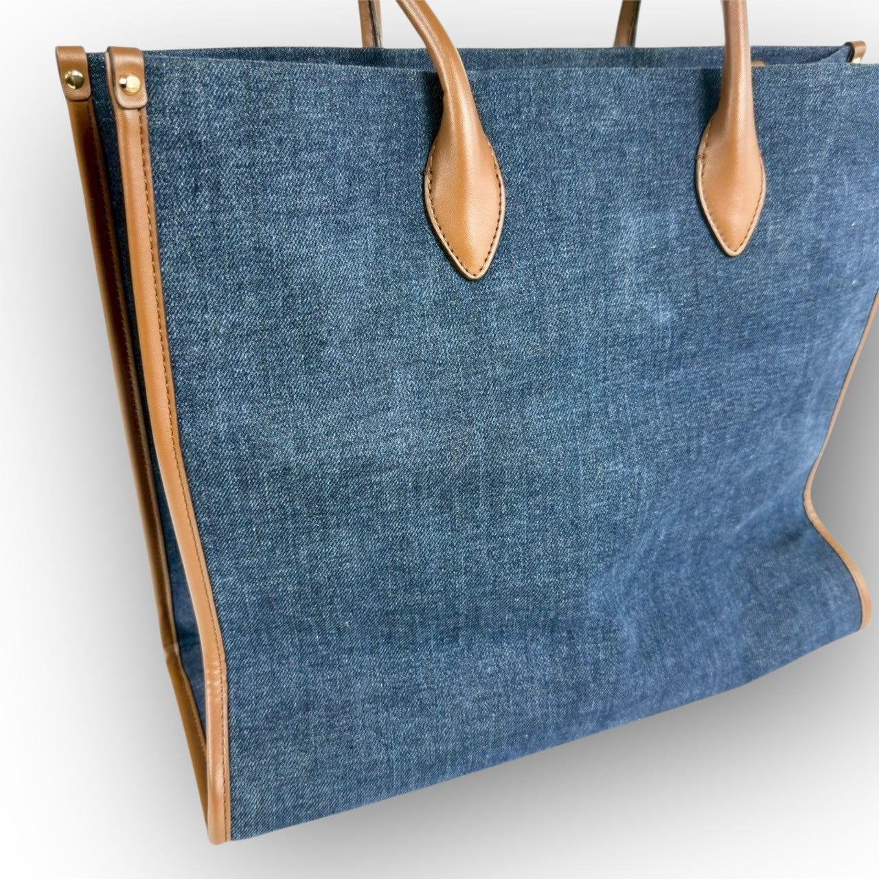 ９０ MICHAEL KORS マイケルコース トートバッグ  ショルダーバッグ ブルー ブラウン