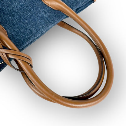 ９０ MICHAEL KORS マイケルコース トートバッグ  ショルダーバッグ ブルー ブラウン