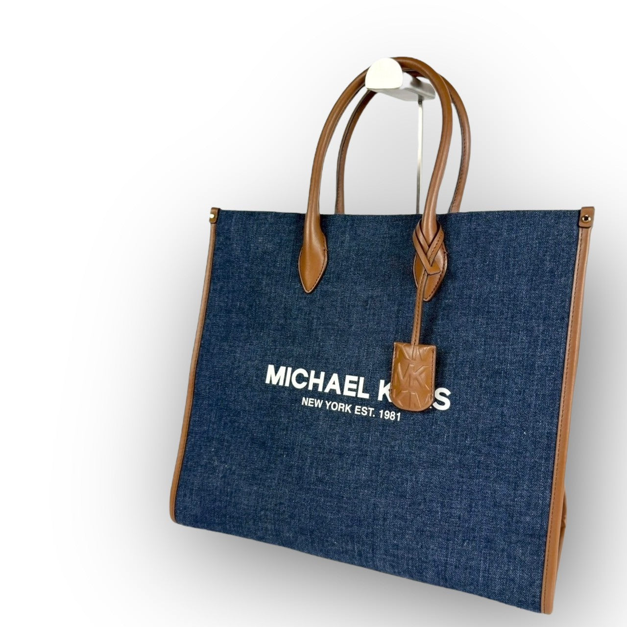 ９０ MICHAEL KORS マイケルコース トートバッグ  ショルダーバッグ ブルー ブラウン
