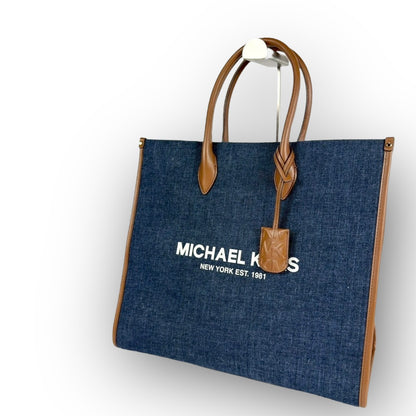 ９０ MICHAEL KORS マイケルコース トートバッグ  ショルダーバッグ ブルー ブラウン