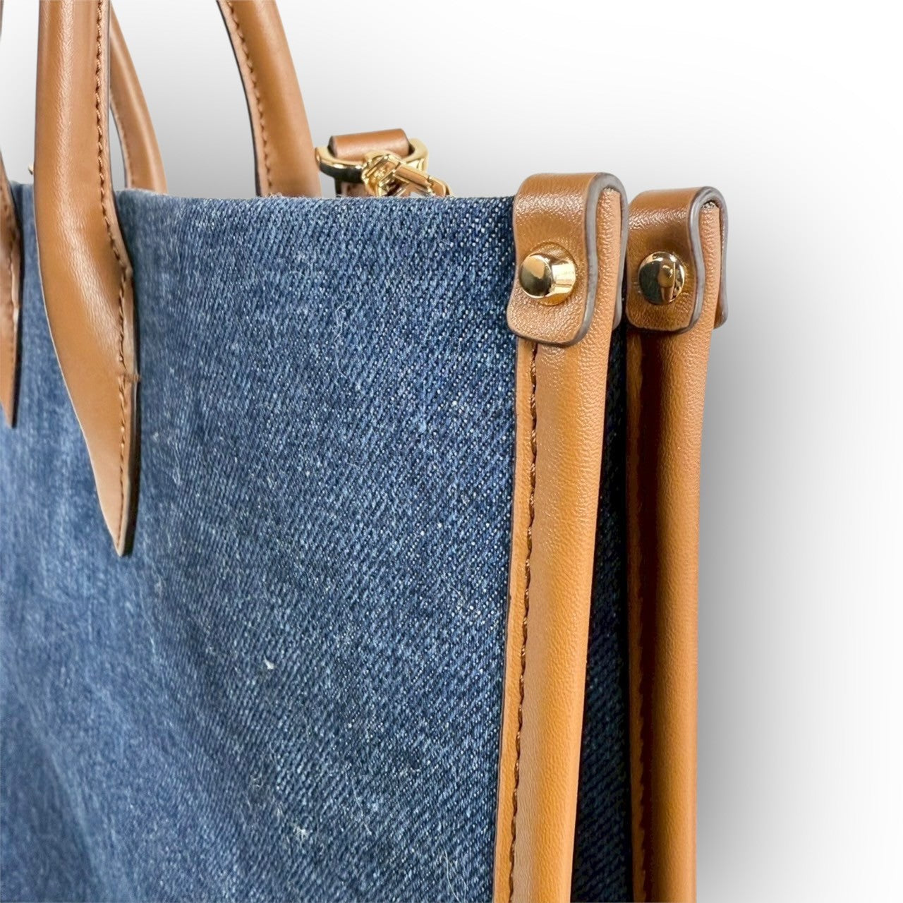 ９０ MICHAEL KORS マイケルコース トートバッグ  ショルダーバッグ ブルー ブラウン