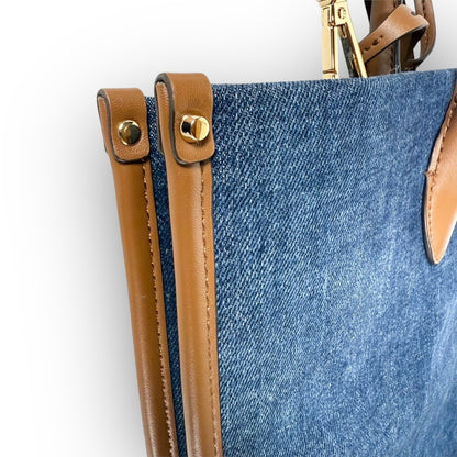 ９０ MICHAEL KORS マイケルコース トートバッグ  ショルダーバッグ ブルー ブラウン