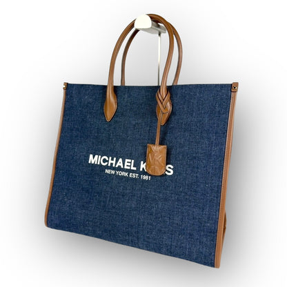 ９０ MICHAEL KORS マイケルコース トートバッグ  ショルダーバッグ ブルー ブラウン