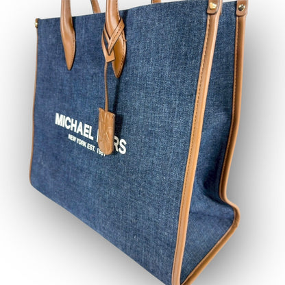 ９０ MICHAEL KORS マイケルコース トートバッグ  ショルダーバッグ ブルー ブラウン