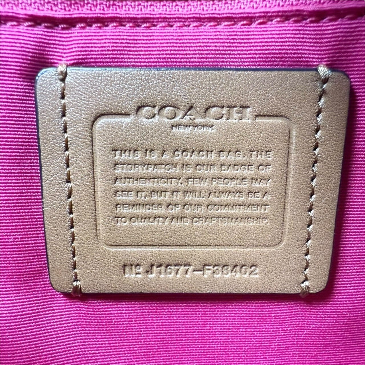 ９１ COACH コーチ ショルダーバッグ シグネチャー ブラウン J1677-F38402