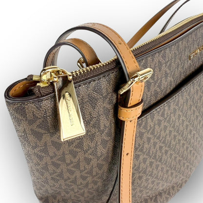９３ MICHAEL KORS マイケルコース トートバッグ MKロゴ ブラウン