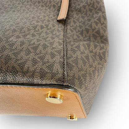 ９３ MICHAEL KORS マイケルコース トートバッグ MKロゴ ブラウン